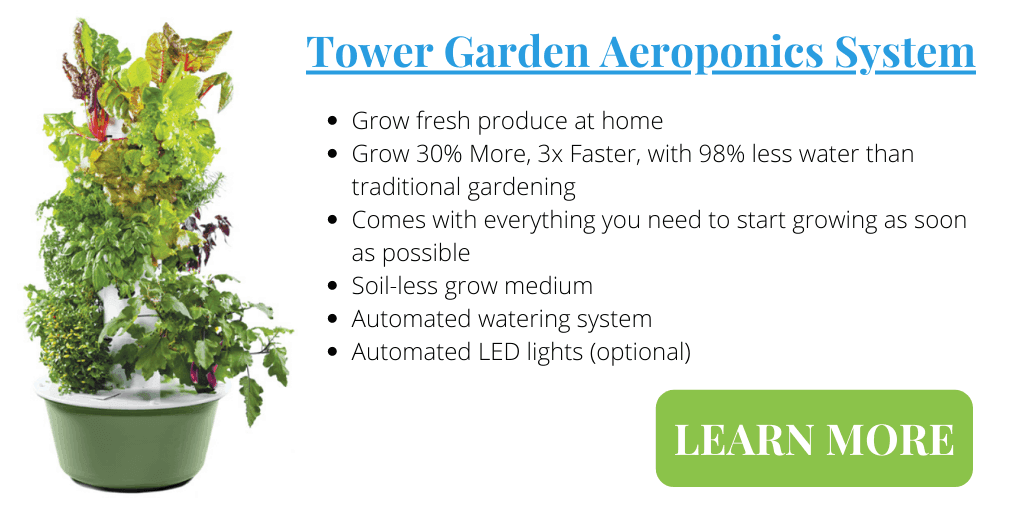 Grow fresh produce at home with Tower Garden Aeroponics System